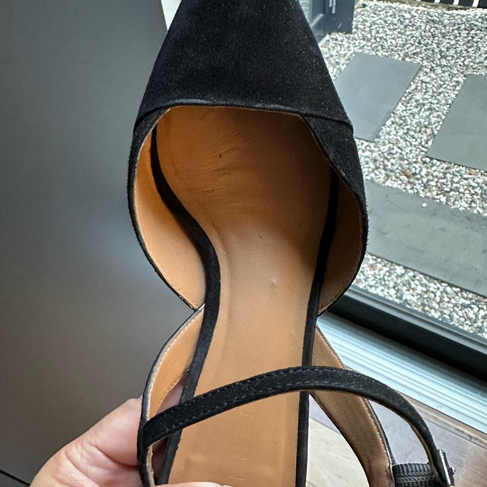 Trenery Suede Point Mid Heel - Black 38 - Picture 6 of 13